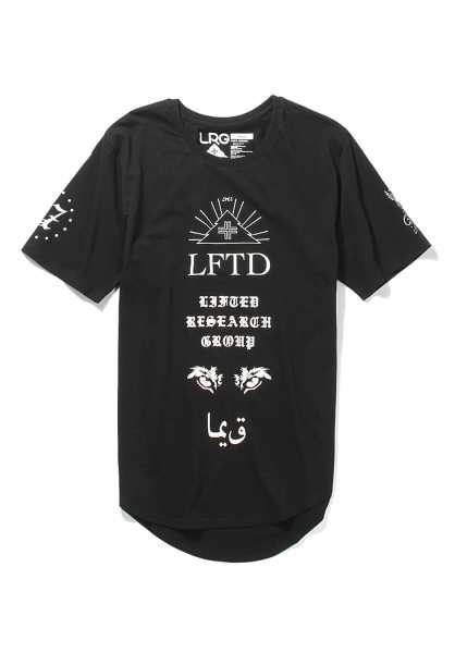 Lrg Fallen Sf Wide Neck - Nero Uomo Estate T-Shirts (X7456)